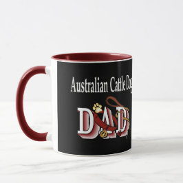 Caneca Presentes de Pai de Cães Australianos