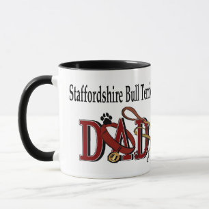 Caneca Presentes de Pai de Staffordshire Bull Terrier