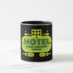 Caneca Presentes de Quarentena do Hotel Australiano Sob