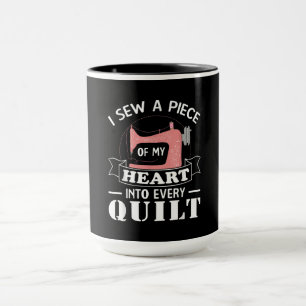 Caneca Presentes de Quilters Engraçados