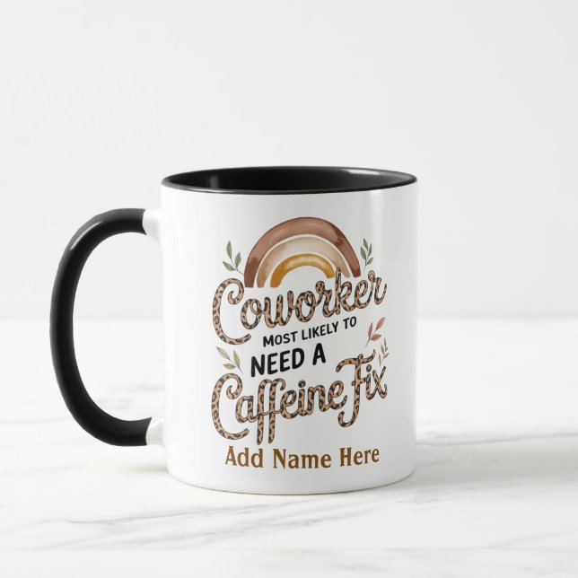 Caneca Presentes Divertidos para Colegas de Trabalho Mais (Esquerda)