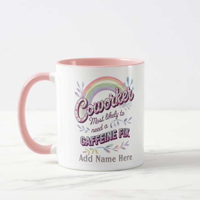 Caneca Presentes Divertidos para Colegas de Trabalho Mais (Esquerda)