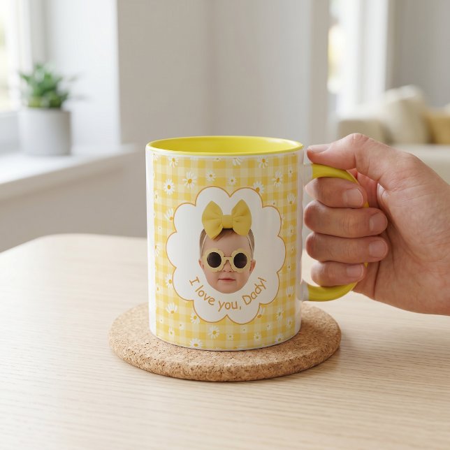 Caneca Presentes do Dia dos Pais para o Pai Amarelo (Criador carregado)