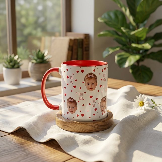 Caneca Presentes do Dia dos Pais para o Papai Coração Ver (Criador carregado)