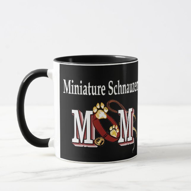 Caneca Presentes do Miniatura Schnauzer MOM (Esquerda)