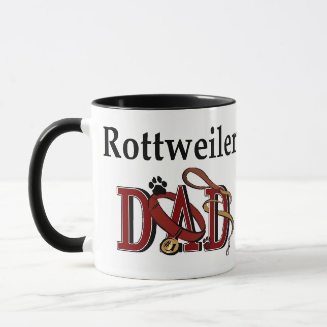 Caneca Presentes do Pai Rottweiler (Esquerda)