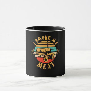 Caneca Presentes engraçados de CHURRASCO Eu Fumo Meu CH