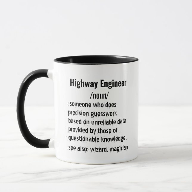 Caneca Presentes engraçados definição de engenheiro de ro (Esquerda)