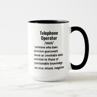 Caneca Presentes engraçados definição de operador de tele