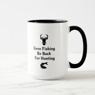 Caneca Presentes engraçados do caçador da pesca e da caça