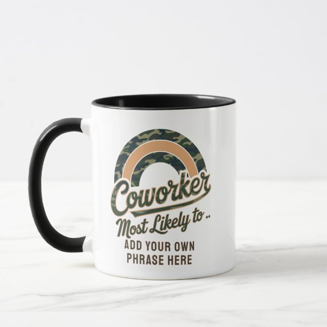 Caneca Presentes Engraçados para Colegas de Trabalho Mais (Esquerda)