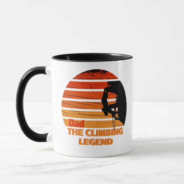 Caneca Presentes engraçados para pai que gosta de escalad (Esquerda)
