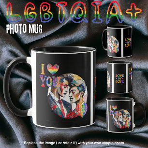 Caneca Presentes para Casais LGBTQIA Trans Gay Personaliz