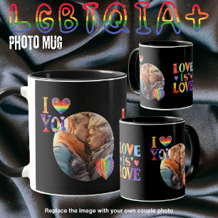 Caneca Presentes para Casais LGBTQIA Trans Gay Personaliz