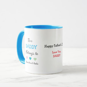 Caneca Presentes Personalizados Corações Lindos Nomes de