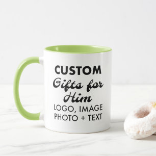 Caneca Presentes personalizados para ele Verde limão Comb