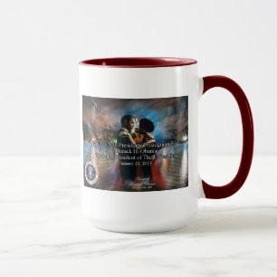 Caneca presidencial comemorativa da inauguração