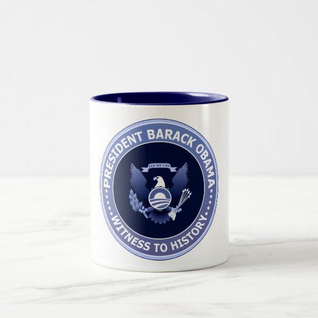 Caneca presidencial do selo da vitória de Obama (Centro)