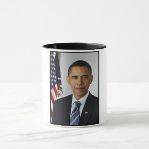 Caneca Presidente americano Barack Obama na Casa Branca