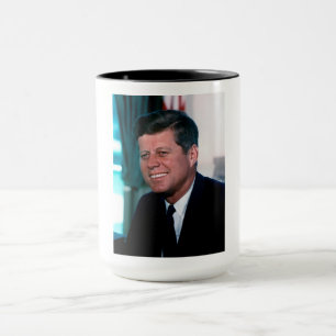 Caneca Presidente americano John F. Kennedy na Sala Oval