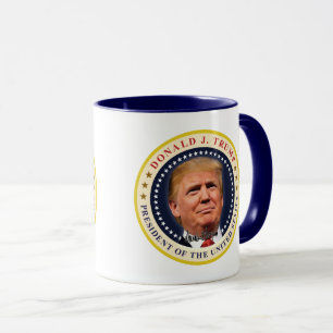 Caneca Presidente Donald Trump Dia de Inauguração Lembran