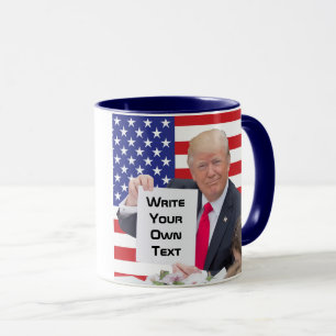 Caneca Presidente Donald Trump - escreva seu próprio