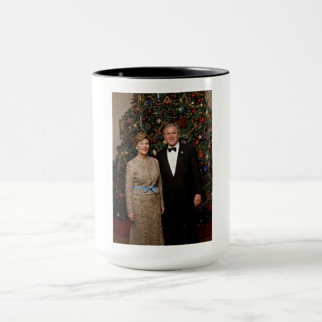Caneca Presidente George Bush, Laura Casa Branca de Natal (Centro)