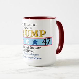 Caneca Presidente Trump 45 47
