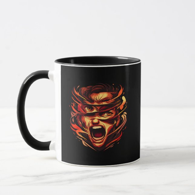 Caneca Pressure Mask Graphic Mug | Bold Urban Expression (Esquerda)
