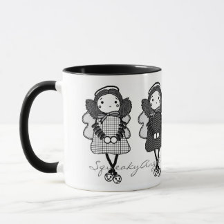 Caneca preta & branca de SqueakyAngels