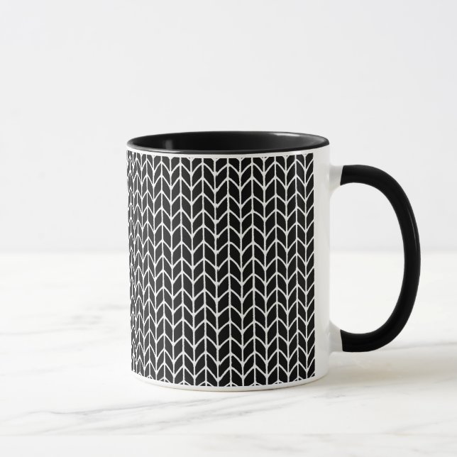 CANECA PRETA COMBINADA TECIDO PRETO (Direita)