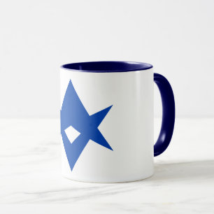 Caneca Preta Combo com a bandeira da cidade de Toy
