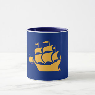 Caneca Preta Combo com bandeira da Cidade de Quebe