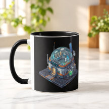 Caneca Preta Combo Laboratório de Pesquisa de Ficç
