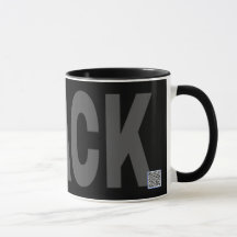 Caneca preta de Zazzle