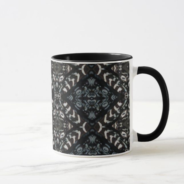 Caneca preta do design (Direita)