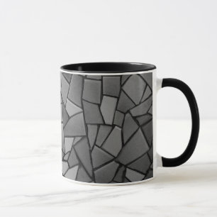 Caneca preta do mosaico
