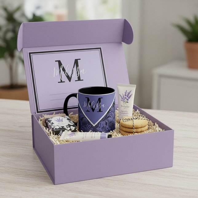 Caneca preta e paisley peri (Criador carregado)