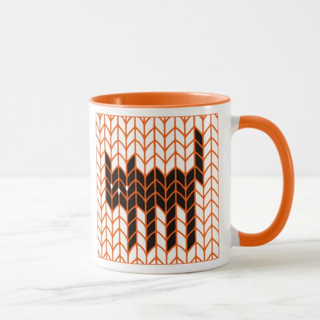 CANECA PRETA GATOS DE MALHA Combo Laranja (Direita)
