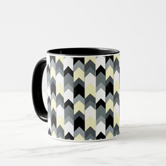Caneca Preto, cinza, fêmur amarelo (Frente Esquerda)