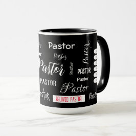 Caneca Preto com assinatura de pastor amada por fonte bra