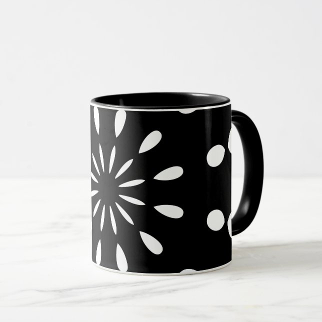 Caneca Preto e Branco (Frente Esquerda)