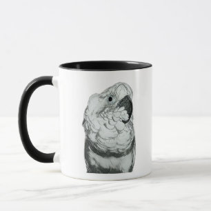 Caneca preto e branco da sorte e da felicidade de