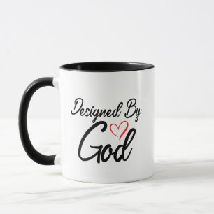 Caneca Preto e branco desenhado por Deus Mug