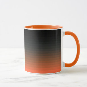 Caneca Preto e laranja
