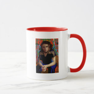 Caneca Preto órfão Tatiana Maslany - colagem do caráter