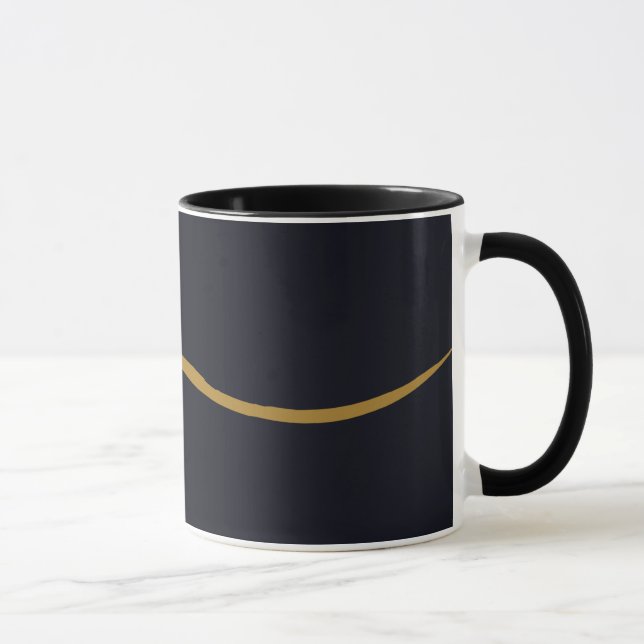 Caneca Preto & Ouro Mug Dsign (Direita)