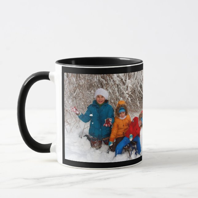 Caneca Preto Personalizar Modelo de Fotografia Oferta de  (Esquerda)
