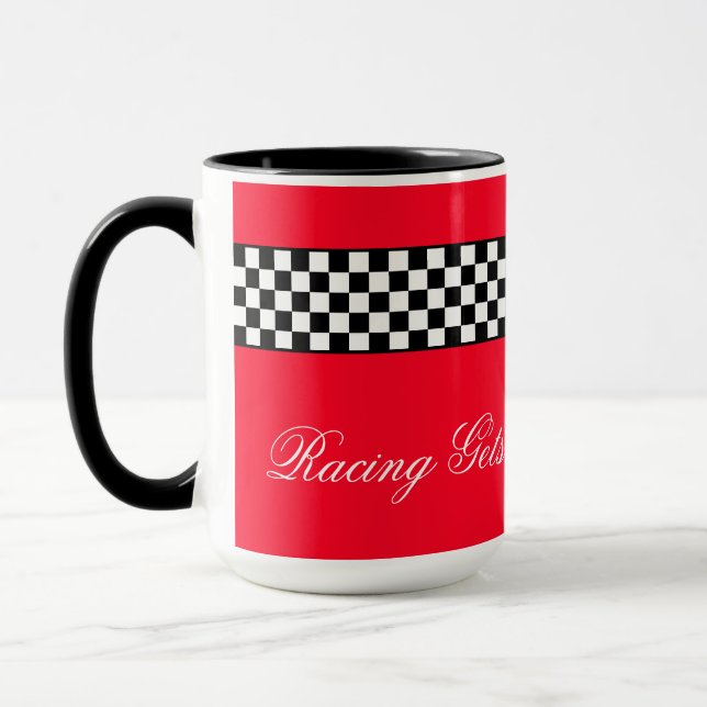 Caneca Preto Vermelho e Raça Branca (Esquerda)