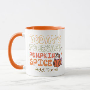 Caneca Previsão de hoje: Especialidade de Abóbora Persona